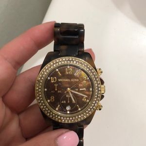 Michael Kors tortoise watch